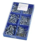 804436 sortiment muttrar, brickor, fjäderbrickor Innehåll: 400 st