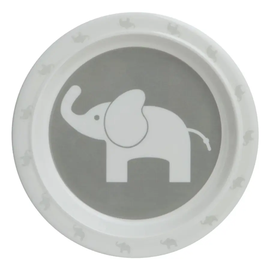Rätt Start Tallrik Elefant (Grå)