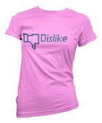 Dislike Girly Tee Rosa Large