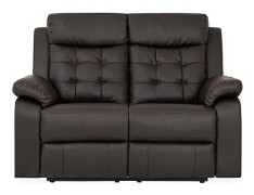 OWENS Reclinersoffa 2-sits Konstläder Brun