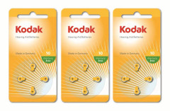12-pack hörapparatsbatteri nr 10, A10, Gul , Kodak batteri för hörapparat