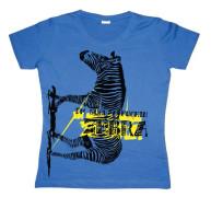 Im Such A Fuckin Zebra Girly T-shirt Blue Large