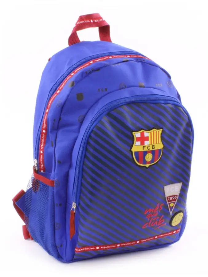 FC Barcelona Ryggsäck Skolväska Väska Turkos 34 x 27 x 10 cm