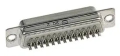 Harting 09670505615 D-Sub stiftlist 180 ° Antal poler: 50 Lödhona 1 st