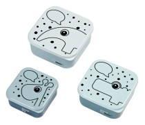  Snack box set, 3 pcs, Contour, blue