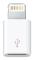 MD820ZM/A lightning till micro‑USB adapter, MFi‑certifierad