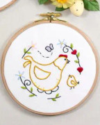 Broderikit Tavla Höna