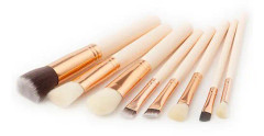 8-pack Sminkborstar (beige)