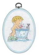 Broderikit Flexitavla Lek i badet