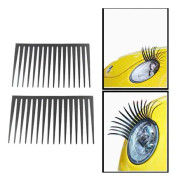 2 PCS Etle Electric Eye Vehicle Eyelashes (Black)