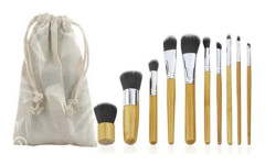 10 st Professionella sminkborstar – First Beauty