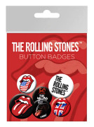The Rolling Stones Pin Button Badges (paket med 6 st)