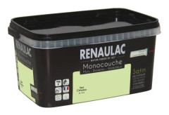 Multilayer 2,5 L celadon grön satinväggfärg Väggar / träbearbetning / Radiatorer - RENAULAC