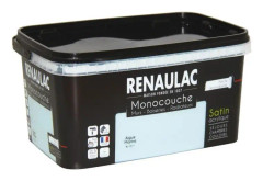 Multilayer 2,5 L monolay väggfärg akvamarin satin Väggar / träbearbetning / Radiatorer - RENAULAC