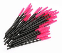 5-pack Mascaraborste/Ögonbrynsborste för Soap Brows Silikon (svart/rosa)