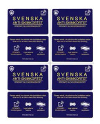 Svenska Anti-Skimkortet RFID Bank och Kreditkortsskydd 4 Stycken