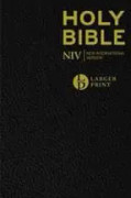 NIV Larger Print Black Leather Bible