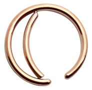 Fake Piercing Öron Läpp Näsring Septum Läppring Roséguld
