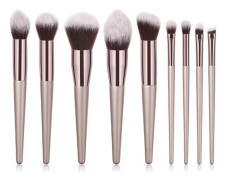 Sminkborstar make-up brushes professionella 9-pack