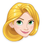 Pappmask Rapunzel Barn