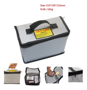 CoreParts Fireproof Battery Safebox LIPO Battery Bag Safety box for used batteries or exploding batteries
