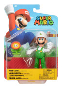 Luigi with Fire Flower (World Of Nintendo Super Mario) Figure (New)