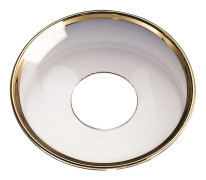 Nybro Glasbruk - Ljusmanschett Klar guldkant, 65 mm