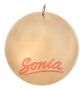 ARTMAN Christmas candle decorative mirror rose gold - a large ball 1pc