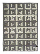 Rea Handvävd Ullmatta Labyrinth Titanium 170x230cm