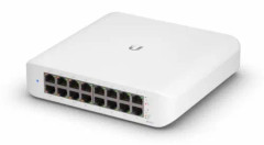 Ubiquiti UniFi Switch Lite USW-Lite-16-POE - Switch - Administrerad - 16 x 10/100/1000 (8 PoE+) - skrivbordsmodell, väggmonterbar - PoE+ (45 W)