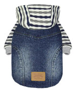 Jeansjacka med Hoodie