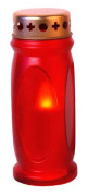 Minnesljus, rött 14 cm, LED