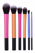 Makeup borstar set om 6 bitar metalliskt