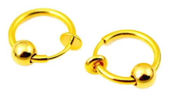 2-pack Guld Clip-on Näsring Fake Piercing Näsa Septum
