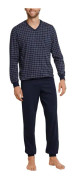 Schiesser Day and Night Long Check Pyjama 3XL-6XL