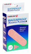 100-Pack MasterPlast Waterproof Plåster 4 storlekar Vattentätt