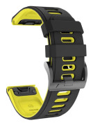 Twin Sport Armband Garmin Descent Mk2 - Svart/gul