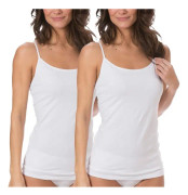Trofe Cotton Camisole Narrow Straps 2-pack