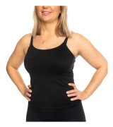Top with narrow straps - black
