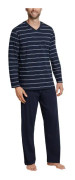 Schiesser Day and Night Long Stripe Pyjama 3XL-5XL