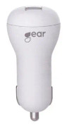GEAR Laddare 12-24V 1xUSB 1A Vit MicroUSB Kabel Rund 1m