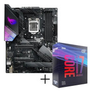 ASUS STRIX Z390-E Gaming-moderkort, Intel Z390 RoG - Sockel 1151 + INTEL Core i7 9700KF-processor