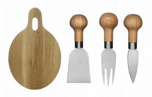 No1 Sagaform Oval Oak ostset 4-delar