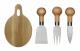 No1 Sagaform Oval Oak ostset 4-delar