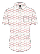 Queen Unisex Casual Shirt: Logo Pattern (All Over Print) (X-Large)