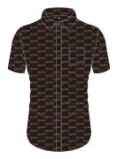 Queen Unisex Casual Shirt: Logo Pattern (All Over Print) (Medium)