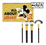 Set of Make-up Brushes Mickey Mouse Golden (5 Pcs)