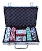 Poker set resväska aluminium 200 chips