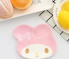 Mode tecknad hello kitty söt dopp liten maträtt