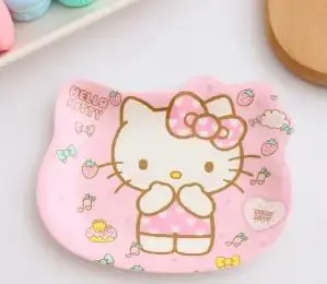 Mode tecknad hello kitty söt dopp liten maträtt